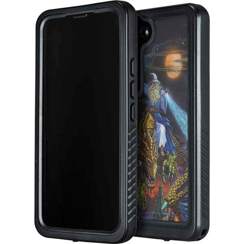 Twilight Tempest Wizard by Ed Beard Jr Galaxy S24 Plus Waterproof Case